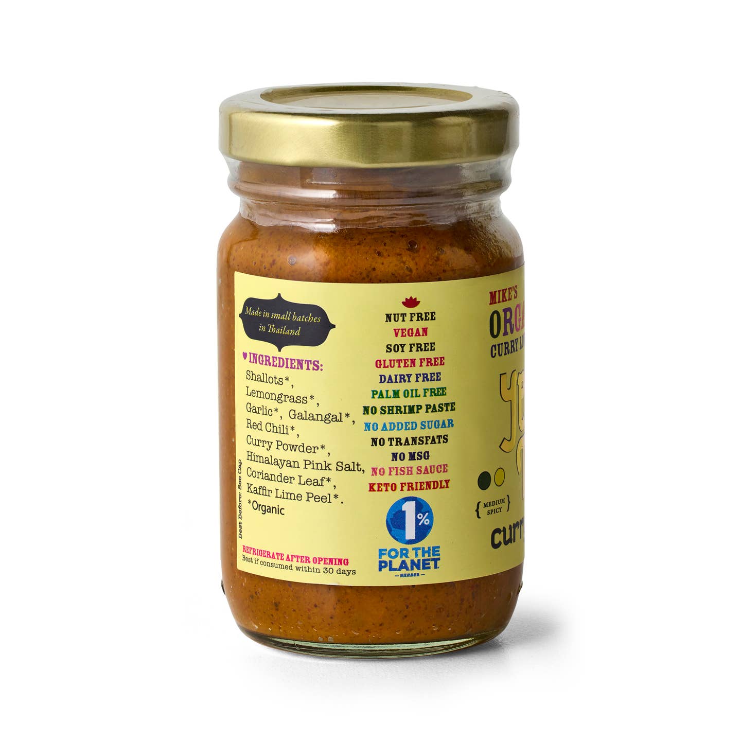 Mike's Organic Curry Love Yellow Thai Curry Paste