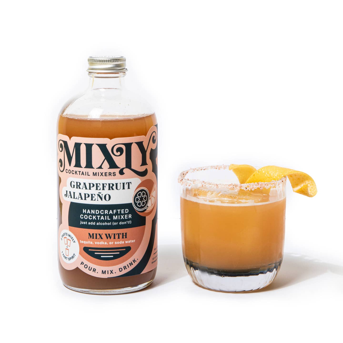 Mixly Grapefruit Jalapeno Cocktail Mixer