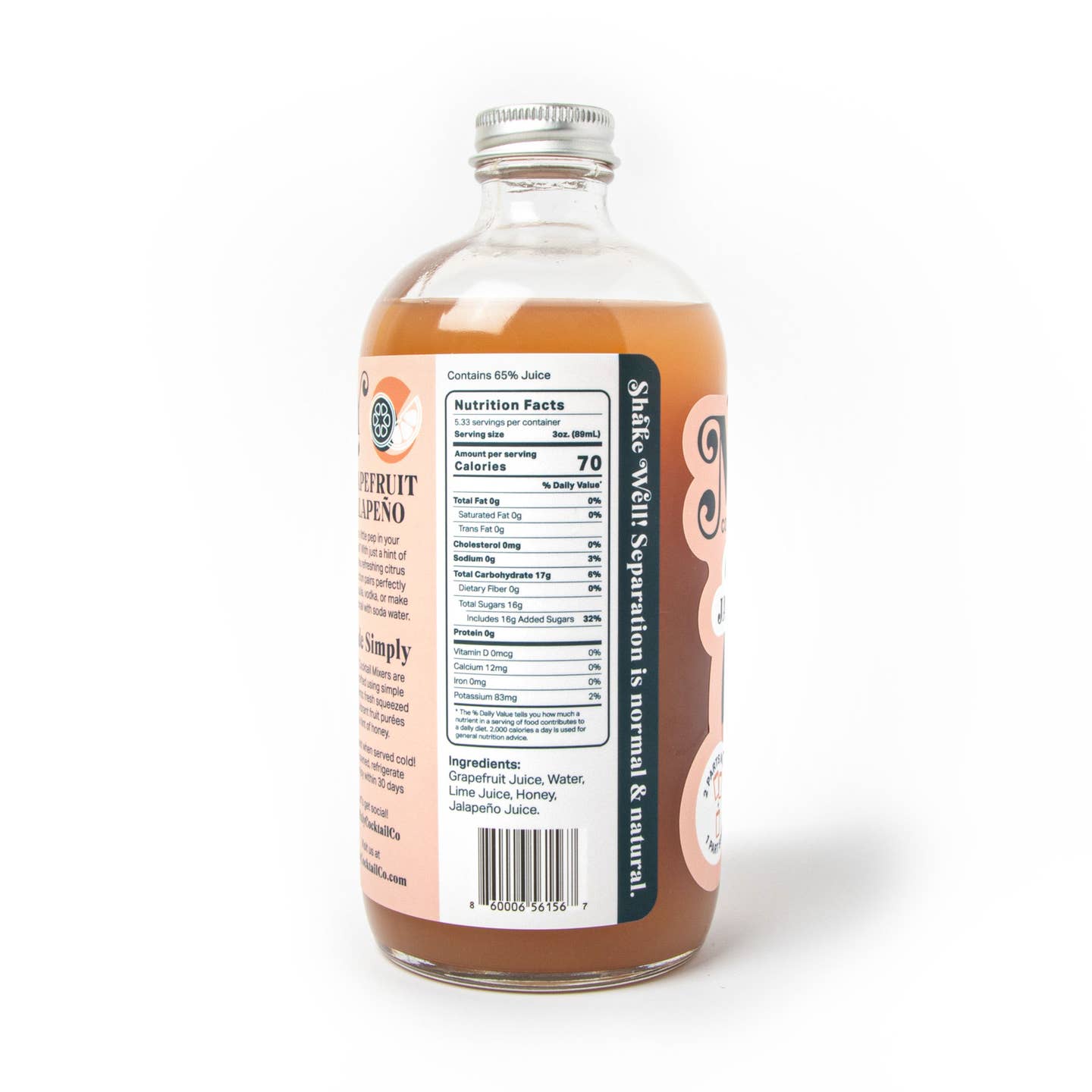 Mixly Grapefruit Jalapeno Cocktail Mixer