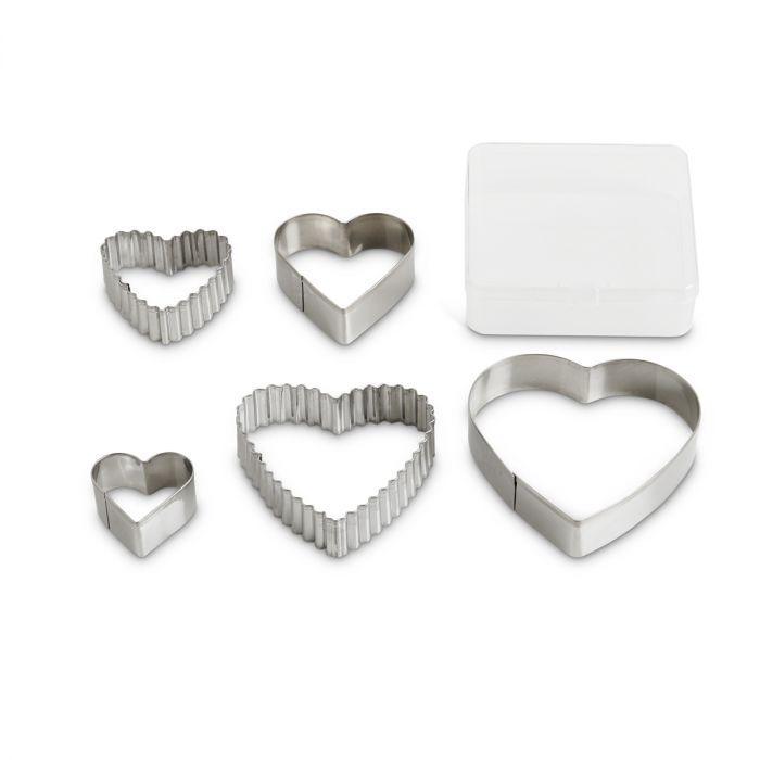 Mrs. Andersons Cutters w/ Storage Container: Hearts,(Set of 5)