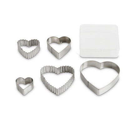 Mrs. Andersons Cutters w/ Storage Container: Hearts,(Set of 5)