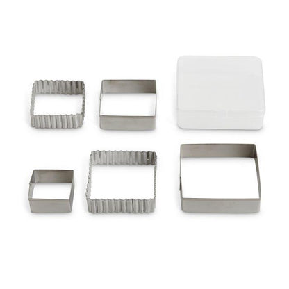 Mrs. Andersons Cutters w/ Storage Container: Square, (Set of 5)