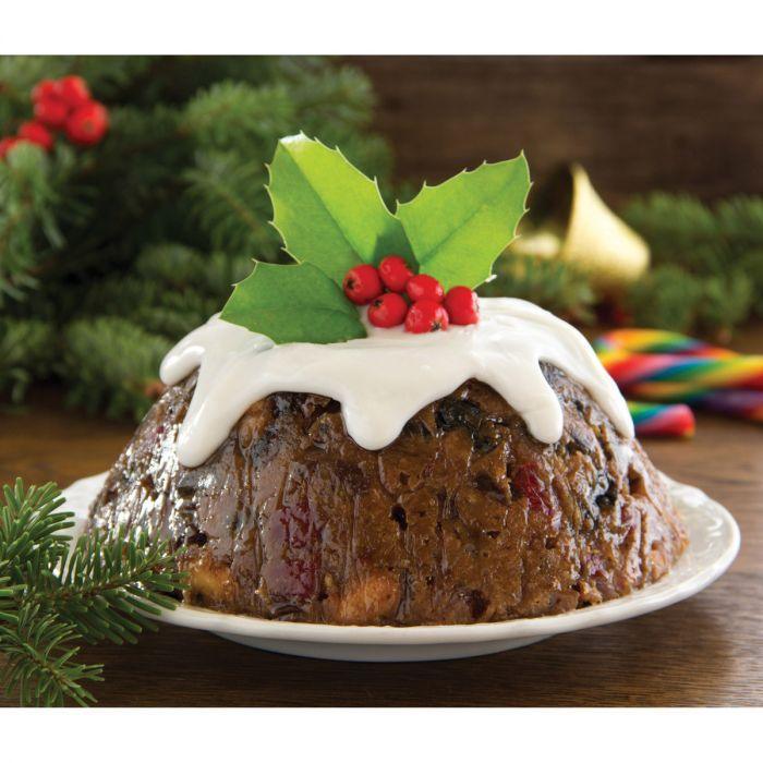 A steamed pudding made in a Mrs. Anderson's Steamed Pudding Mold