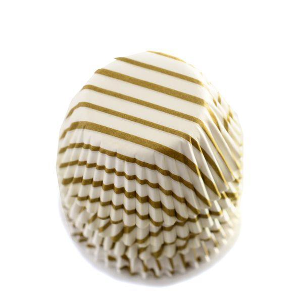NorPro Baking Cups: Mini, Gold Swirl