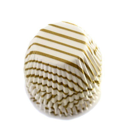 NorPro Baking Cups: Mini, Gold Swirl