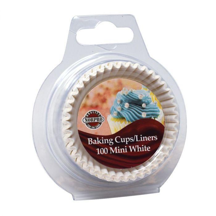 NorPro Baking Cups: Mini, White