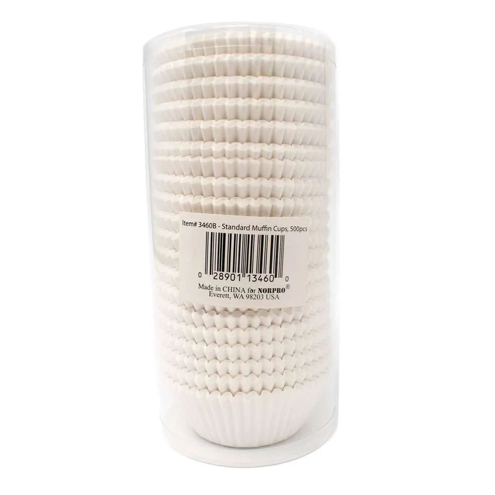 NorPro Baking Cups (Set of 500): Standard, White