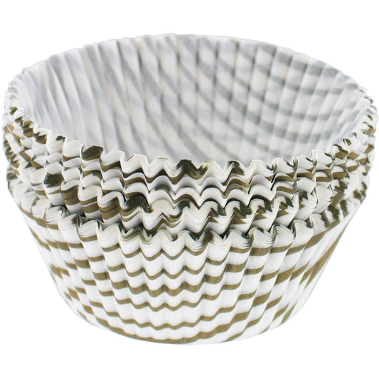NorPro Baking Cups: Standard, Gold Swirl