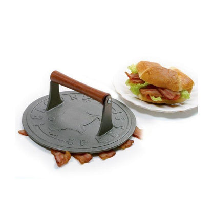 NorPro Cast-Iron Bacon Grill Press: Round