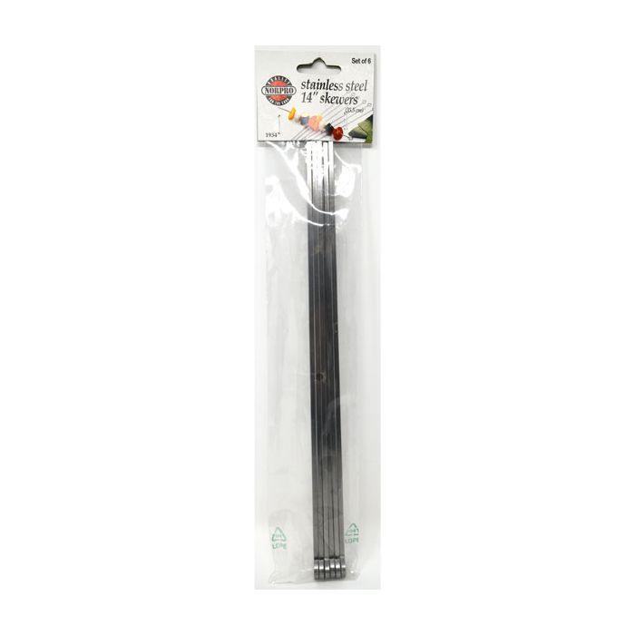 NorPro Skewers - Set Of 6, 14"