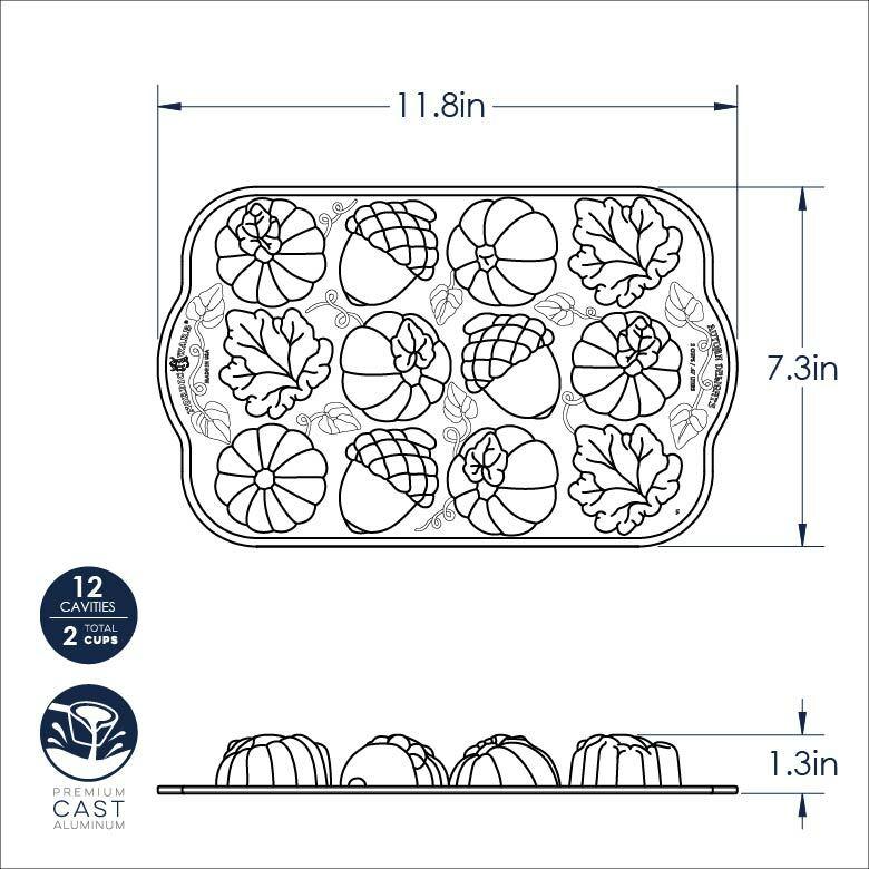NordicWare Cakelet Pan: Autumn Delights