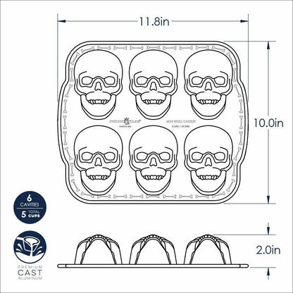 NordicWare Cakelet Pan: Haunted Skull