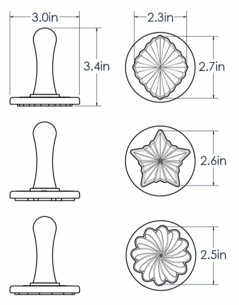 NordicWare Cookie Stamps: Pretty Pleated