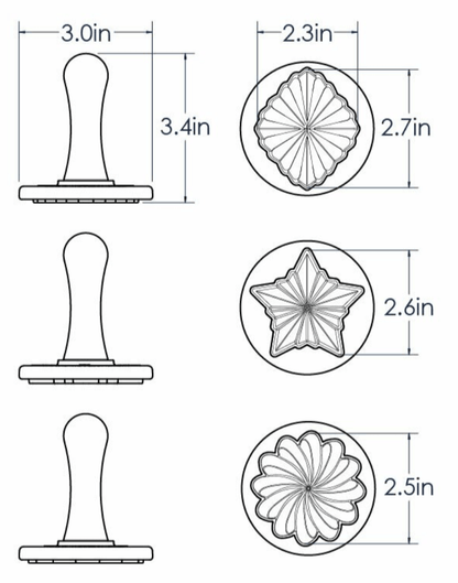 NordicWare Cookie Stamps: Pretty Pleated