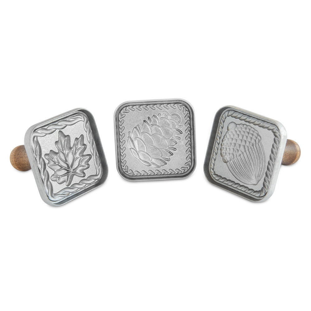 NordicWare Springerle Cookie Stamps (Set of 3): Fall