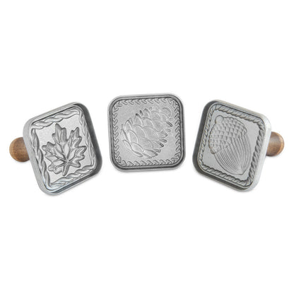 NordicWare Springerle Cookie Stamps (Set of 3): Fall