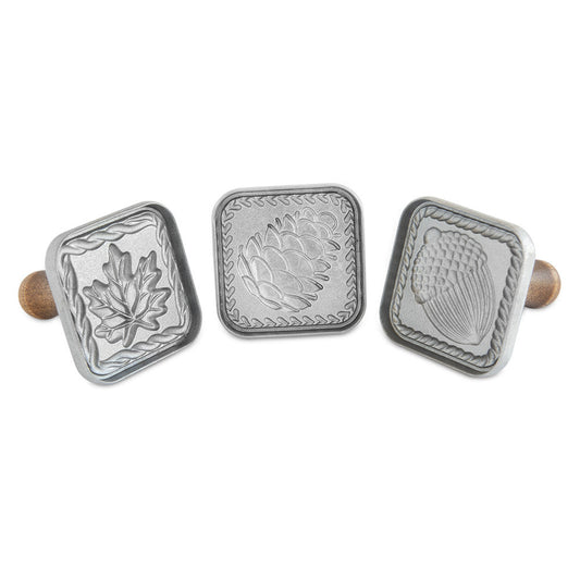 NordicWare Springerle Cookie Stamps (Set of 3): Fall