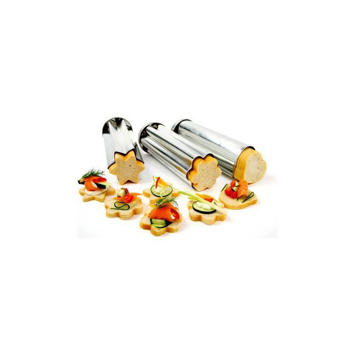 Norpro Tin Canape Mold 3 Pc Set