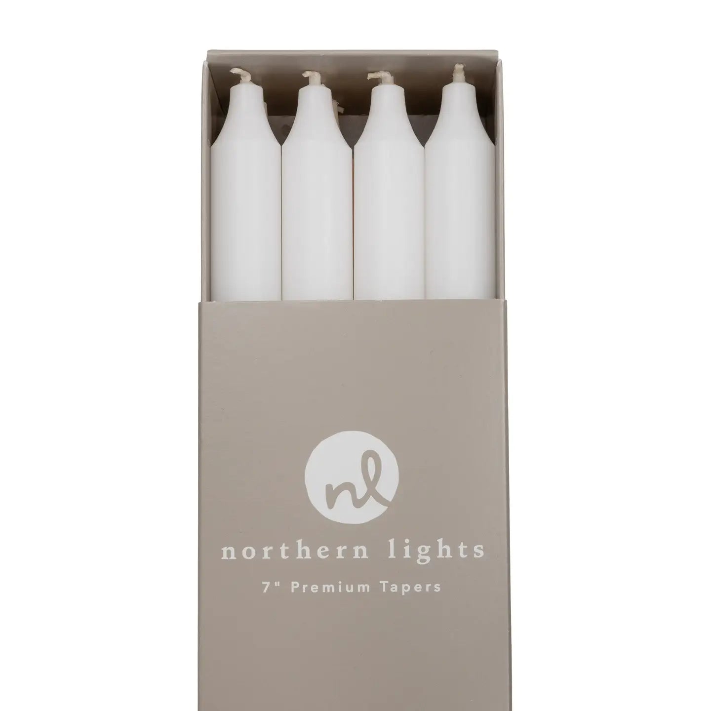 Northern Lights Taper Candles: 7"