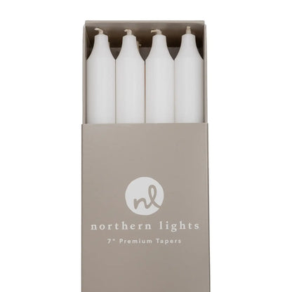 Northern Lights Taper Candles: 7"