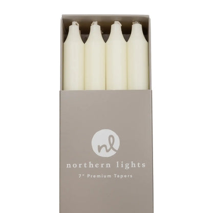 Northern Lights Taper Candles: 7"