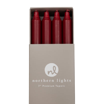 Northern Lights Taper Candles: 7"