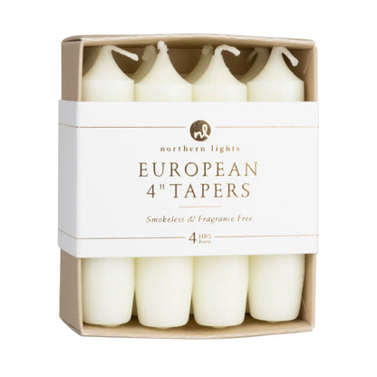 Northern Lights Taper Candles: 4" (Box of 8)