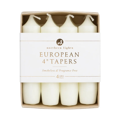 Northern Lights Taper Candles: 4" (Box of 8)