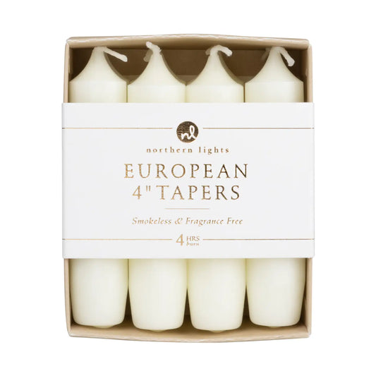 Northern Lights Taper Candles: 4" (Box of 8)