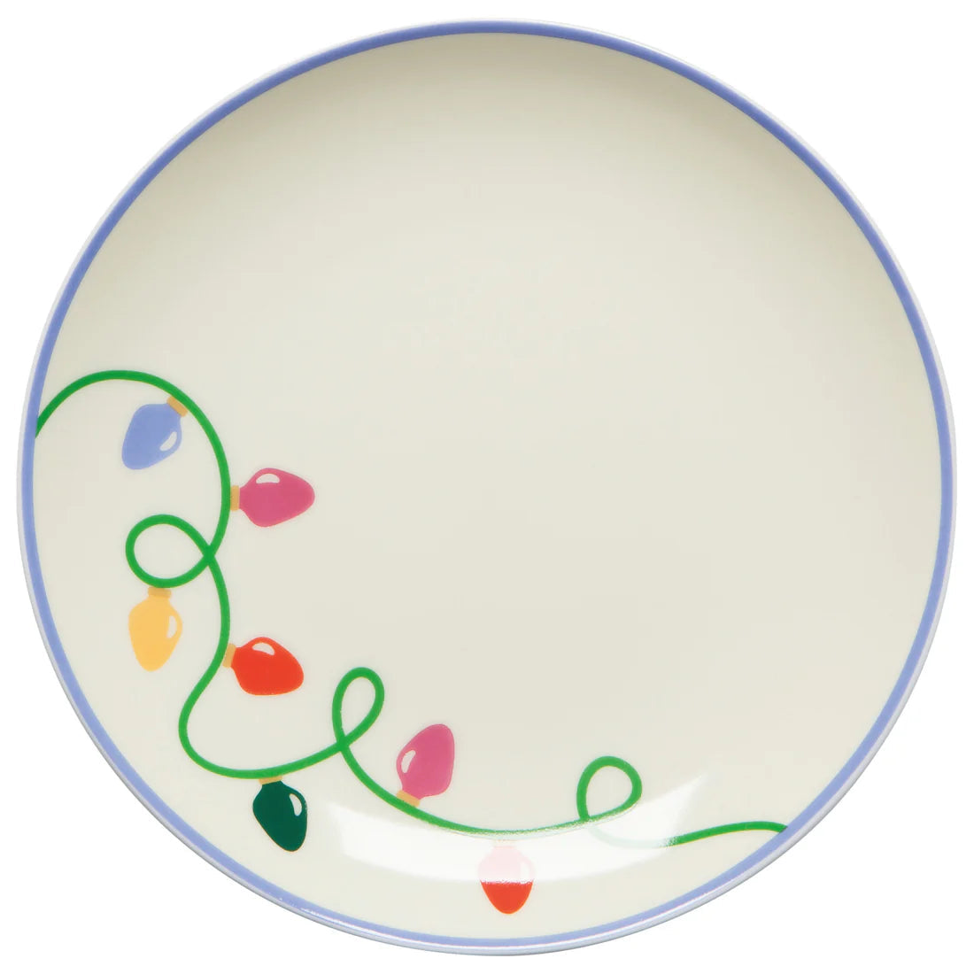NOW Designs Appetizer Plates (Set of 4): Holiday Glow