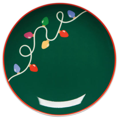 NOW Designs Appetizer Plates (Set of 4): Holiday Glow