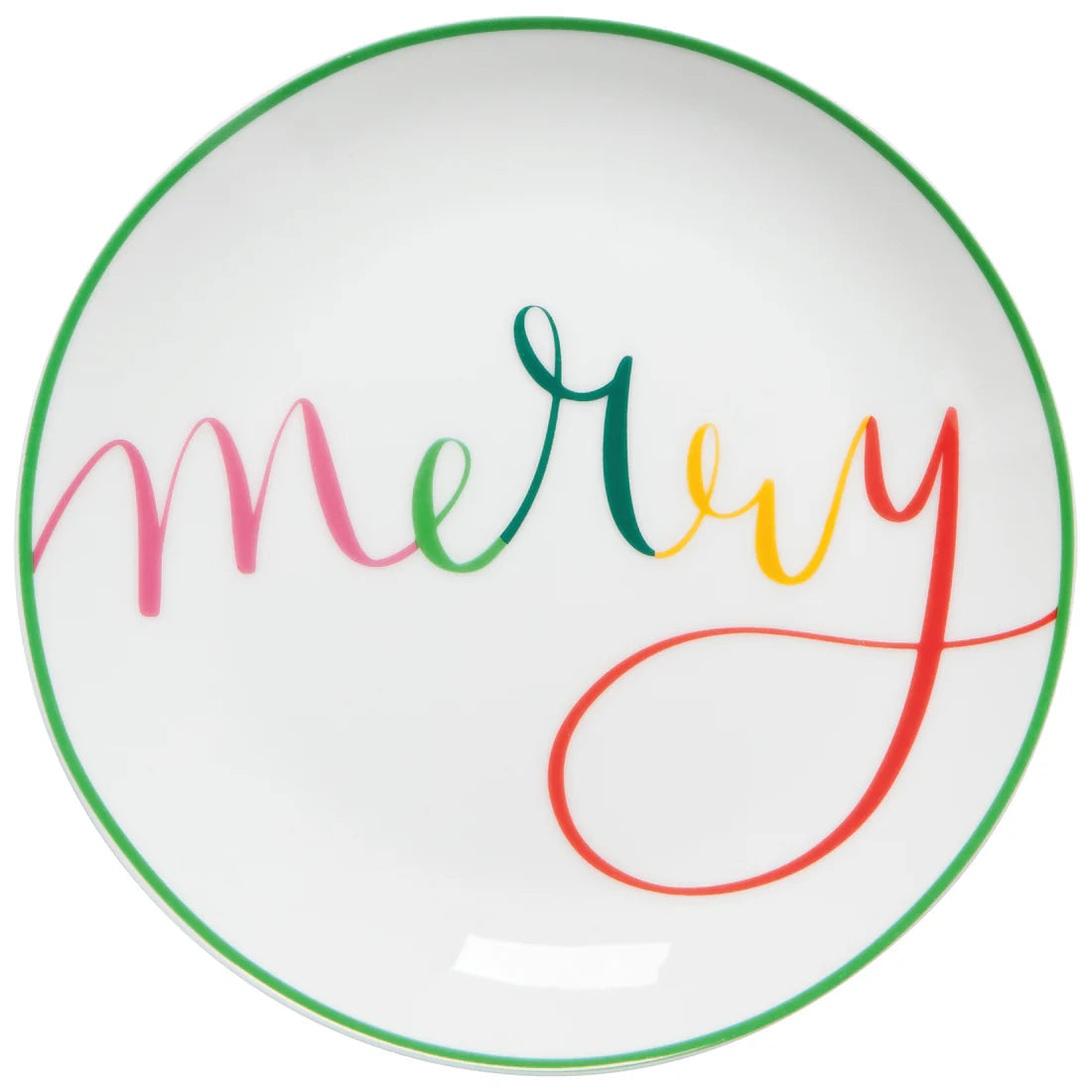 NOW Designs Appetizer Plates (Set of 4): Merry Everything