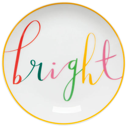 NOW Designs Appetizer Plates (Set of 4): Merry Everything