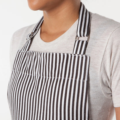 NOW Designs Apron: Chef, Narrow Black Stripe