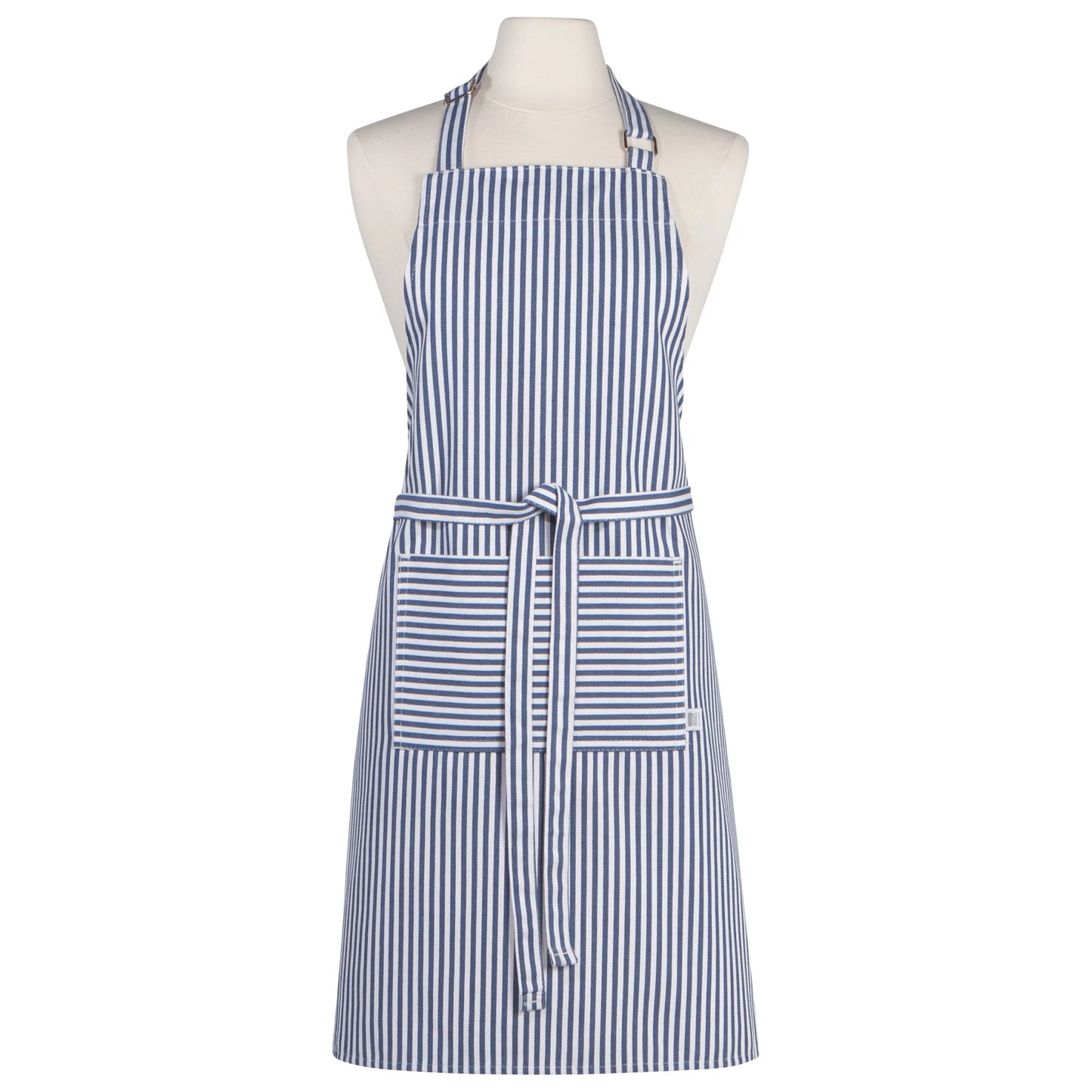 NOW Designs Apron: Chef, Narrow Royal Blue Stripe