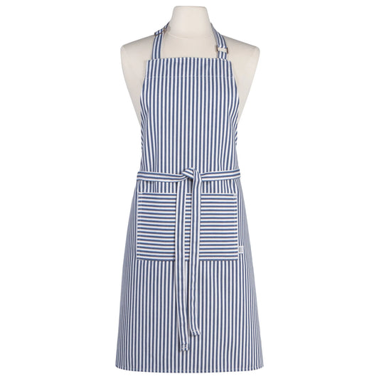 NOW Designs Apron: Chef, Narrow Royal Blue Stripe