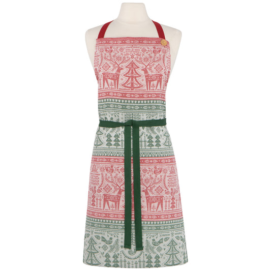 NOW Designs Apron: Jacquard, Folk Forest