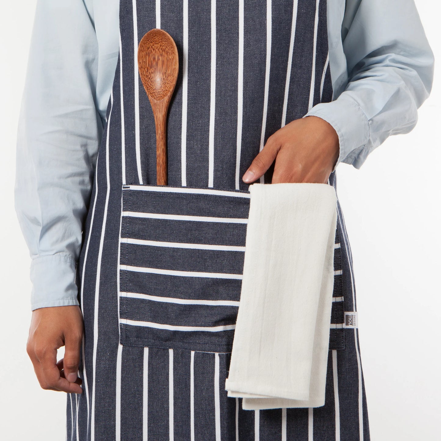 NOW Designs Apron: Mighty, Butcher Stripe