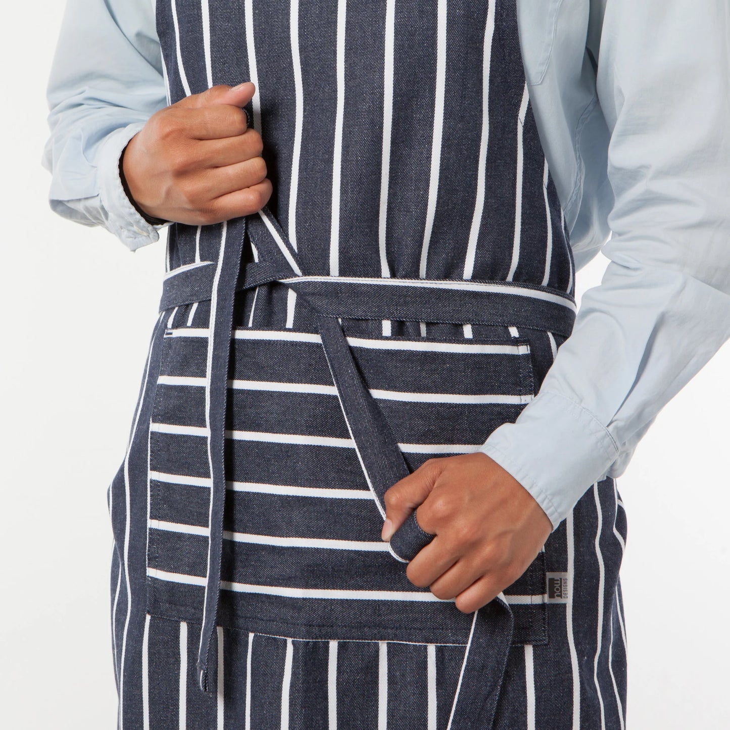 NOW Designs Apron: Mighty, Butcher Stripe
