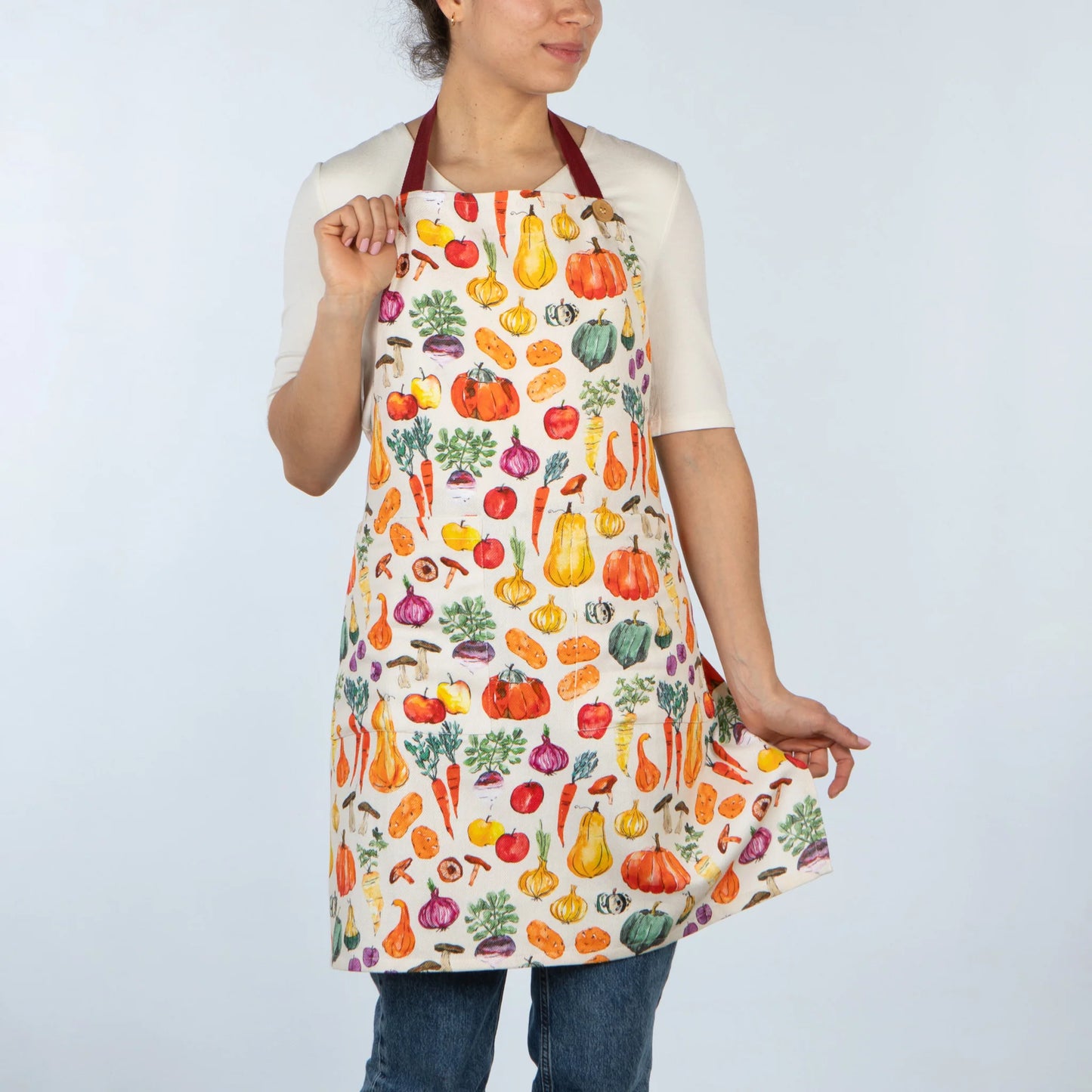 NOW Designs Apron: Spruce, Veggie Stand
