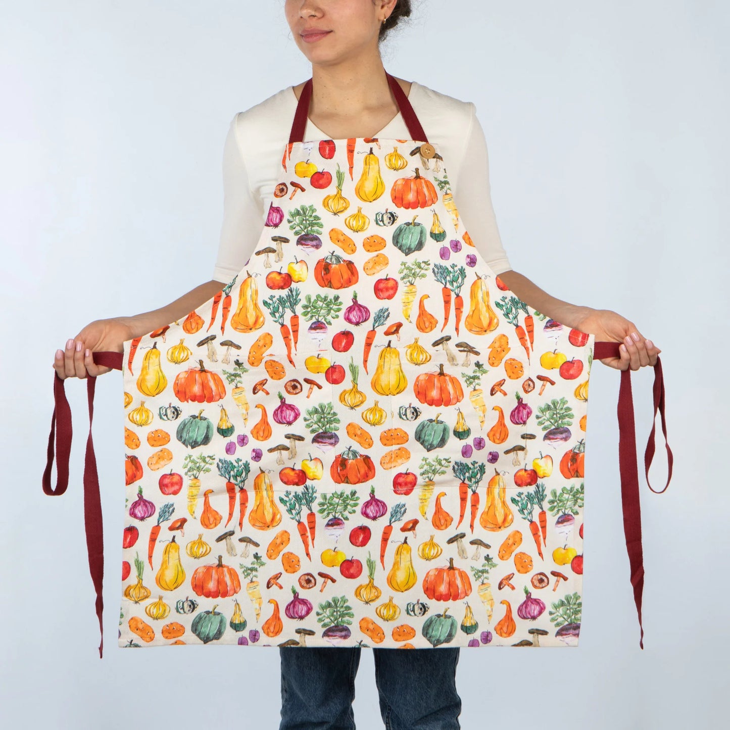NOW Designs Apron: Spruce, Veggie Stand