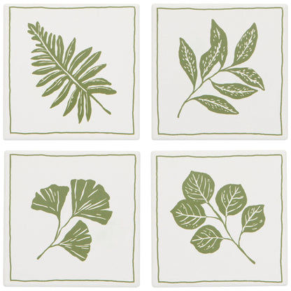 NOW Designs Coasters (Set of 4): Fern & Frond