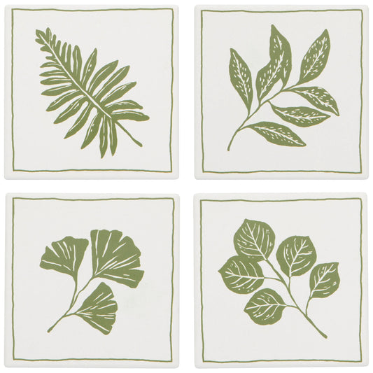 NOW Designs Coasters (Set of 4): Fern & Frond