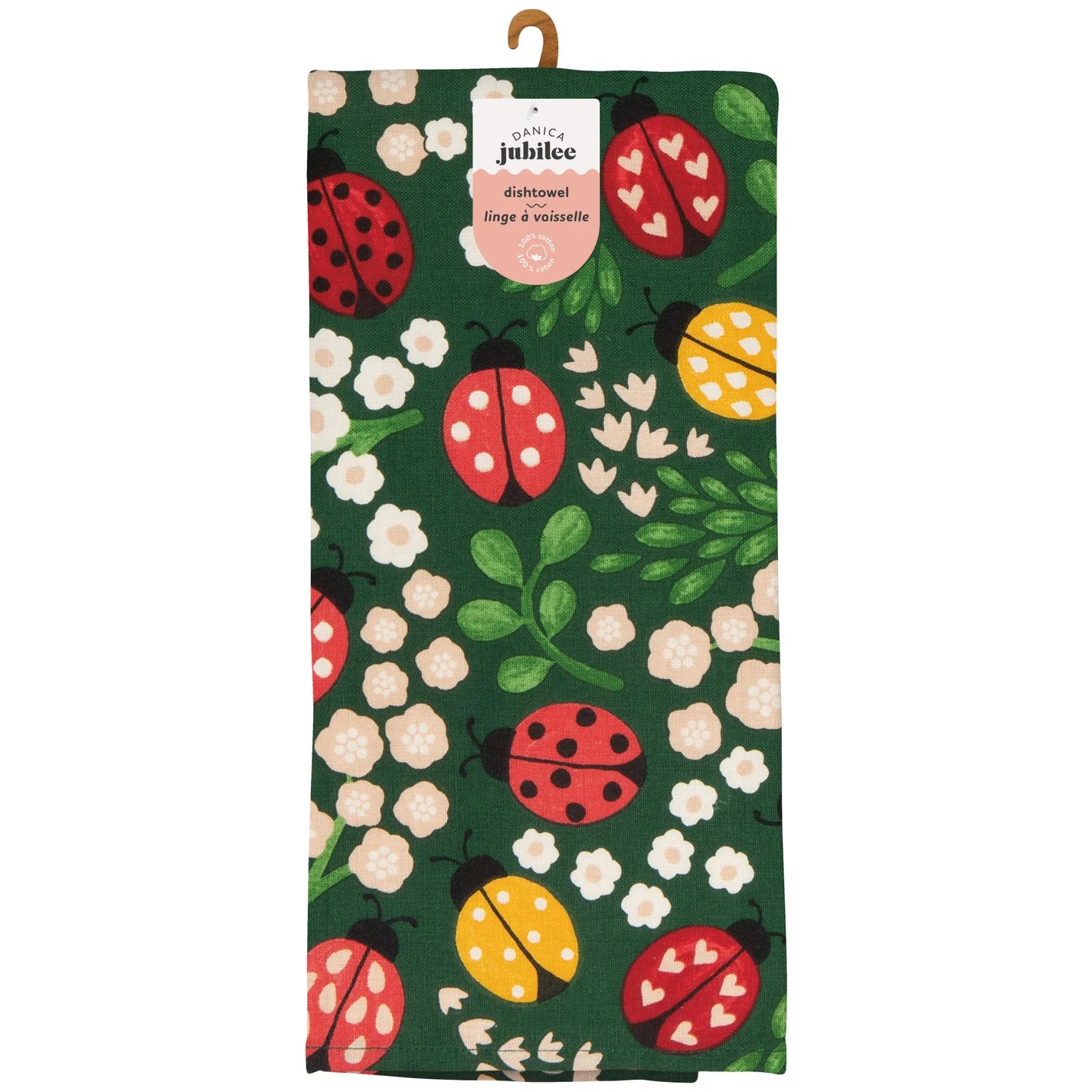 NOW Designs Dishtowel: Ladybugs