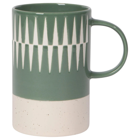 NOW Designs Etch Mug: Jade