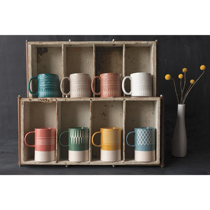 NOW Designs Etch Mug: Ochre