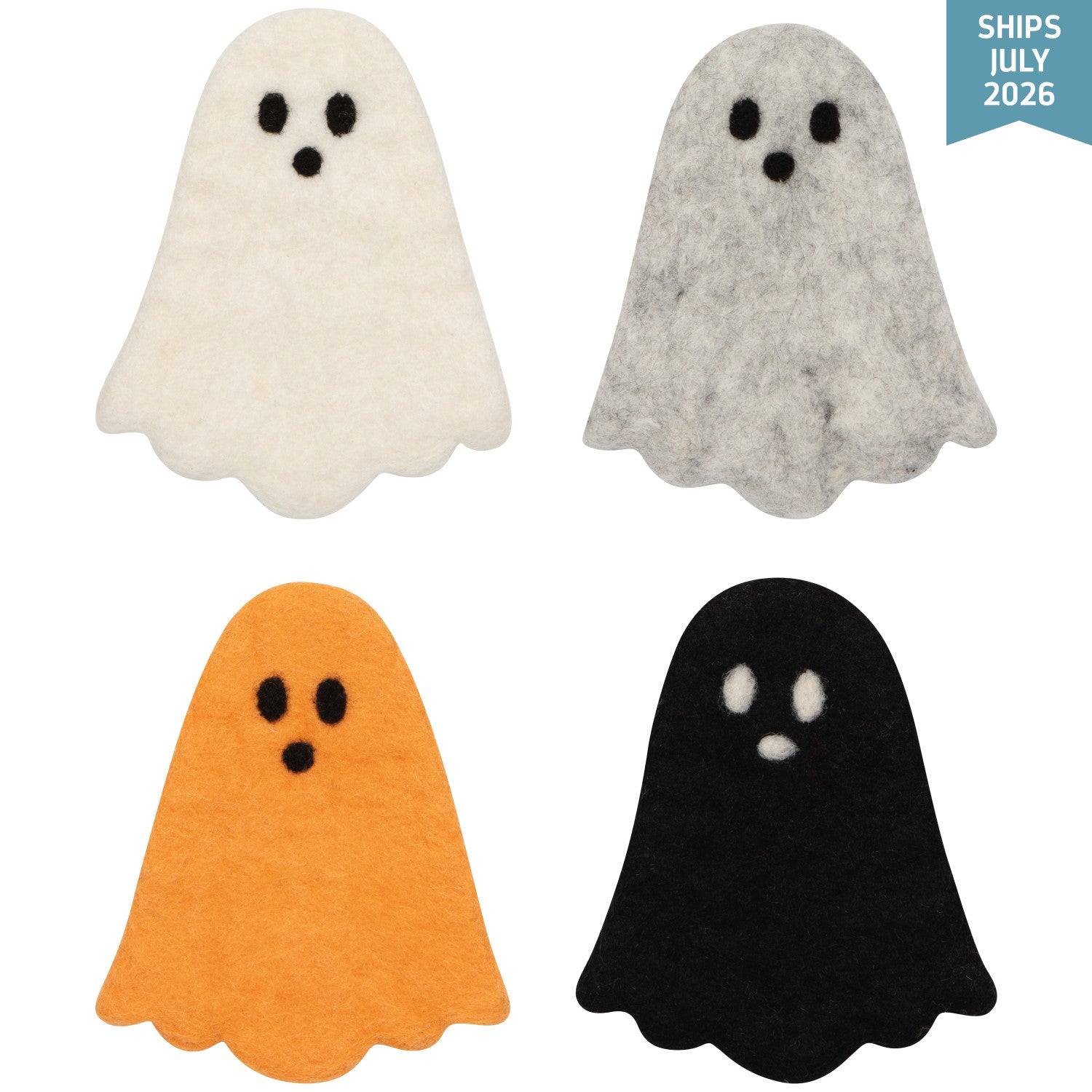 NOW Designs Felt Coasters (Set of 4): Kindred Spirits