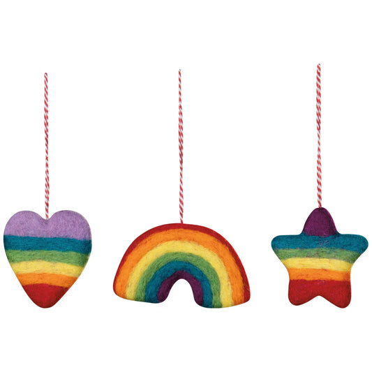 NOW Designs Felt Ornaments: Love is Love