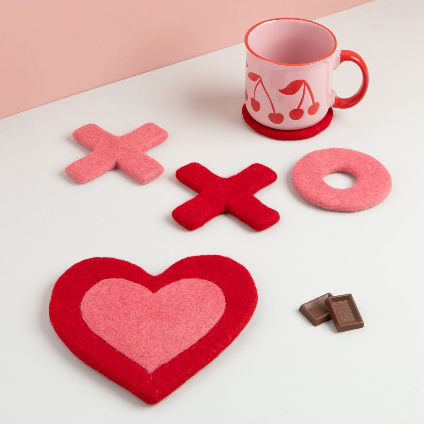 NOW Designs Felt Trivet: Heart