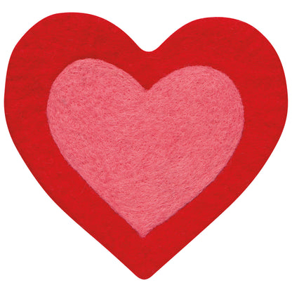 NOW Designs Felt Trivet: Heart